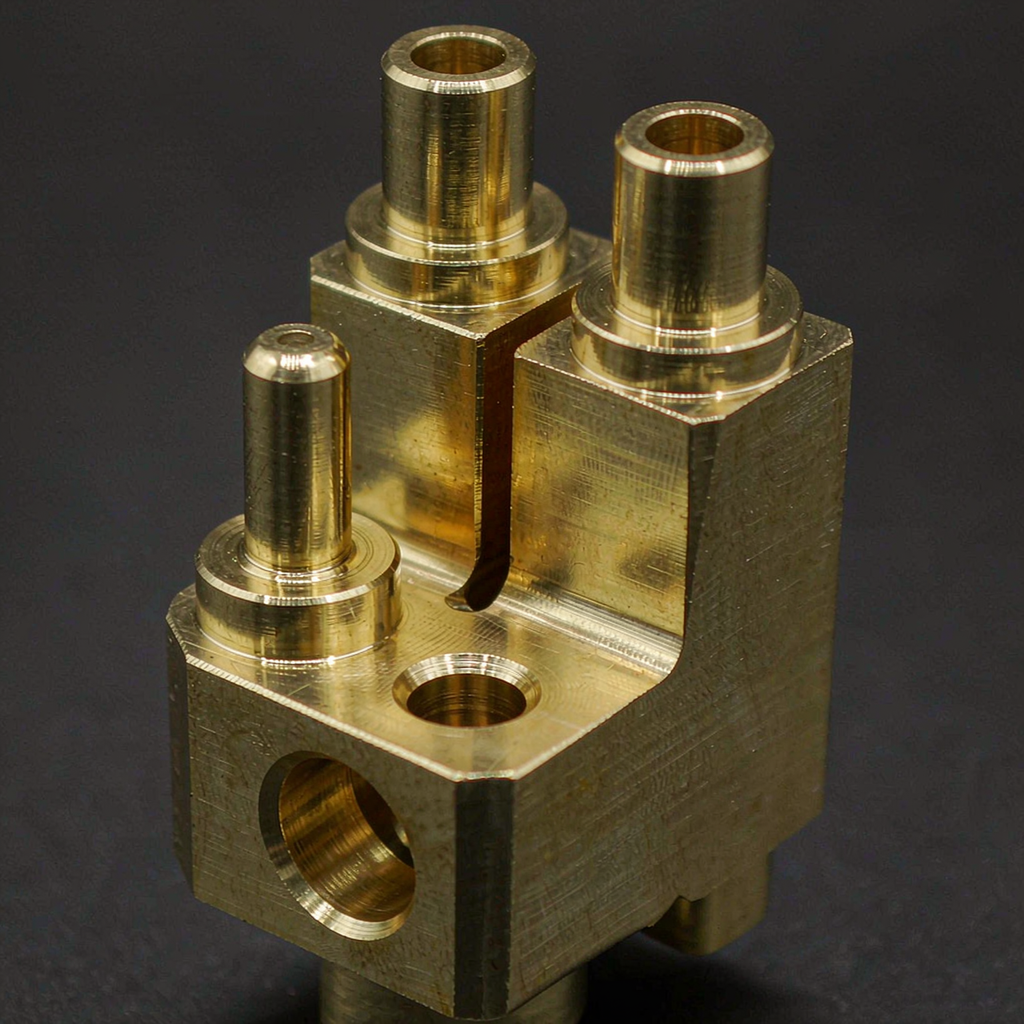 Brass alloy electrical connector terminal block